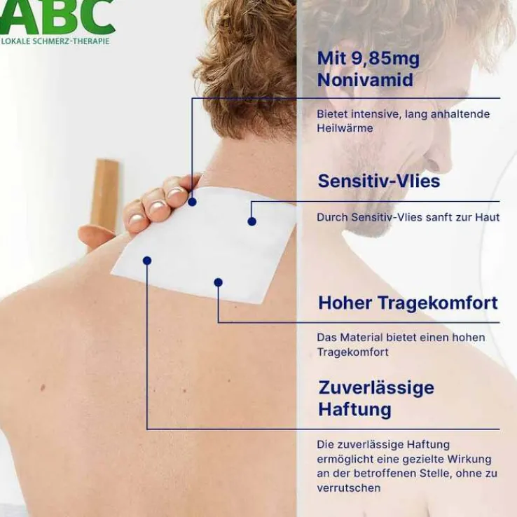 ABC Wärme-Pflaster sensitive-Vlies Hansaplast med, 2 St