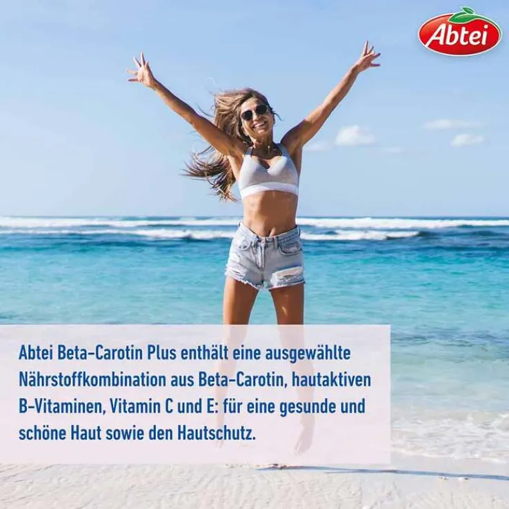 Abtei Beta-Carotin Plus Hautaktive B-Vitamine Kapseln , 50 St