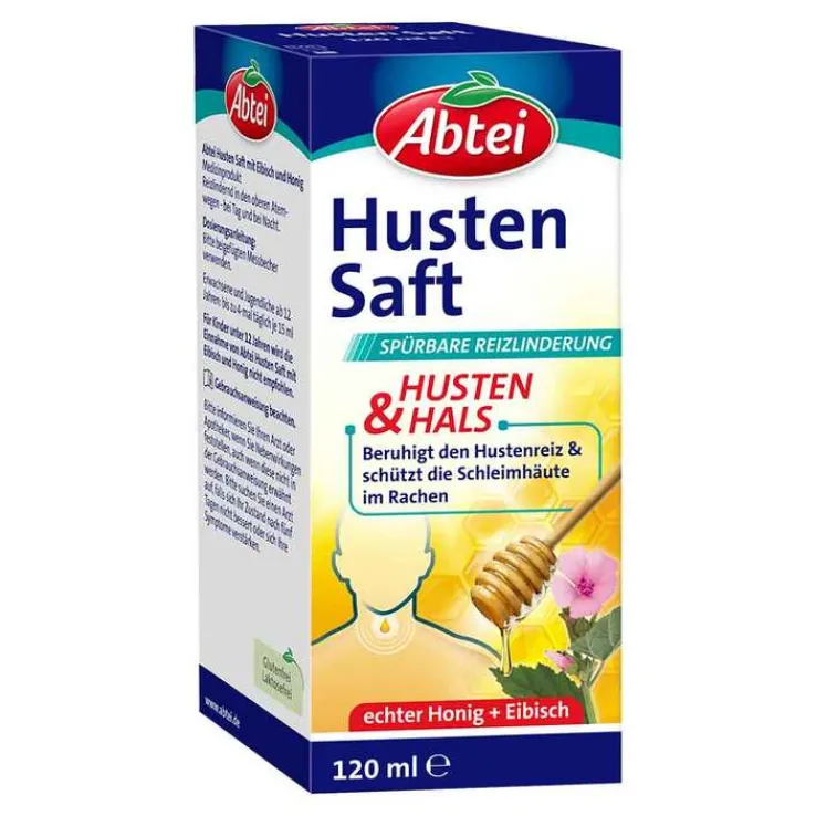 Abtei Husten Saft Eibisch Honig, 120 ml