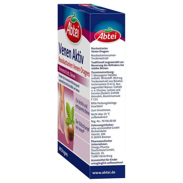 Abtei Rosskastanie Venen-Dragees, 60 St