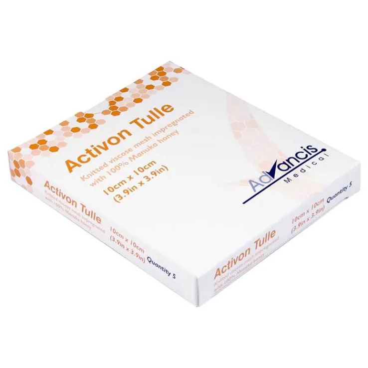 Activon Tulle Honig Wundauflage 10x10 cm, 5 St