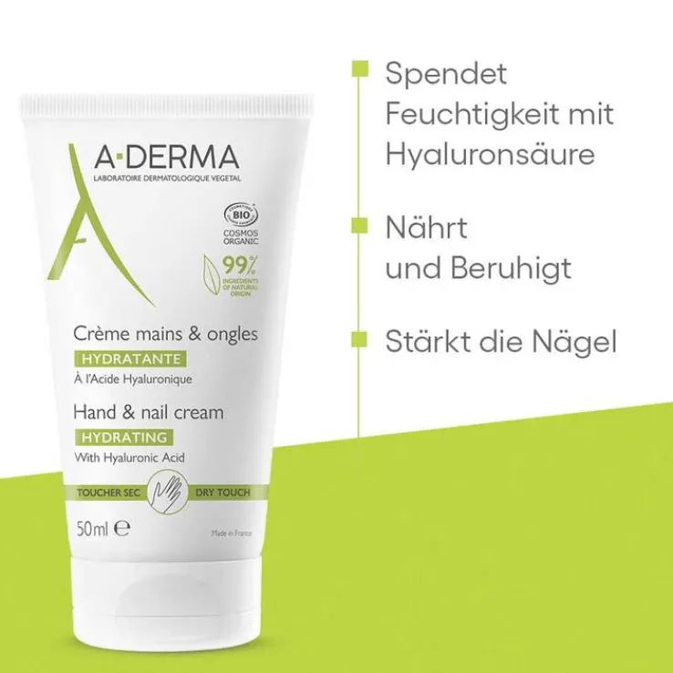 A-Derma Hand- und Nagelcreme, 50 ml