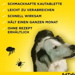 AdTab™ Kautabletten für kleine Hunde 112 mg 2,5 bis 5,5 kg, 3 St