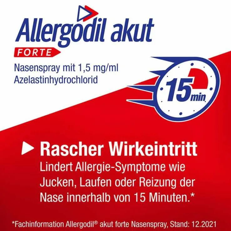 Allergodil akut FORTE Nasenspray mit Azelastin, 10 ml