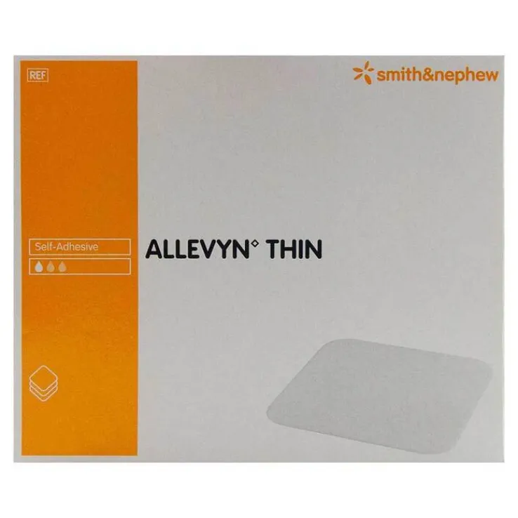Allevyn Thin 5x6 cm dünne Wundauflage, 10 St