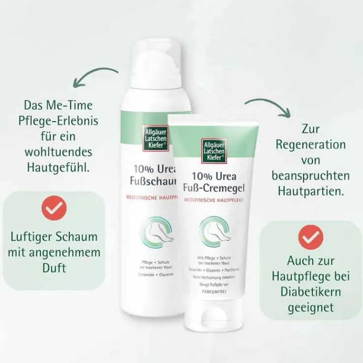 Allgäuer Latschenkiefer 10% Urea Fußschaum, 150 ml