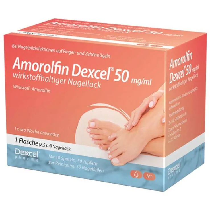 Amorolfin Dexcel® 50 mg/ml wirkstoffhaltiger Nagellack, 2.5 ml