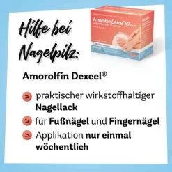 Amorolfin Dexcel® 50 mg/ml wirkstoffhaltiger Nagellack, 2.5 ml