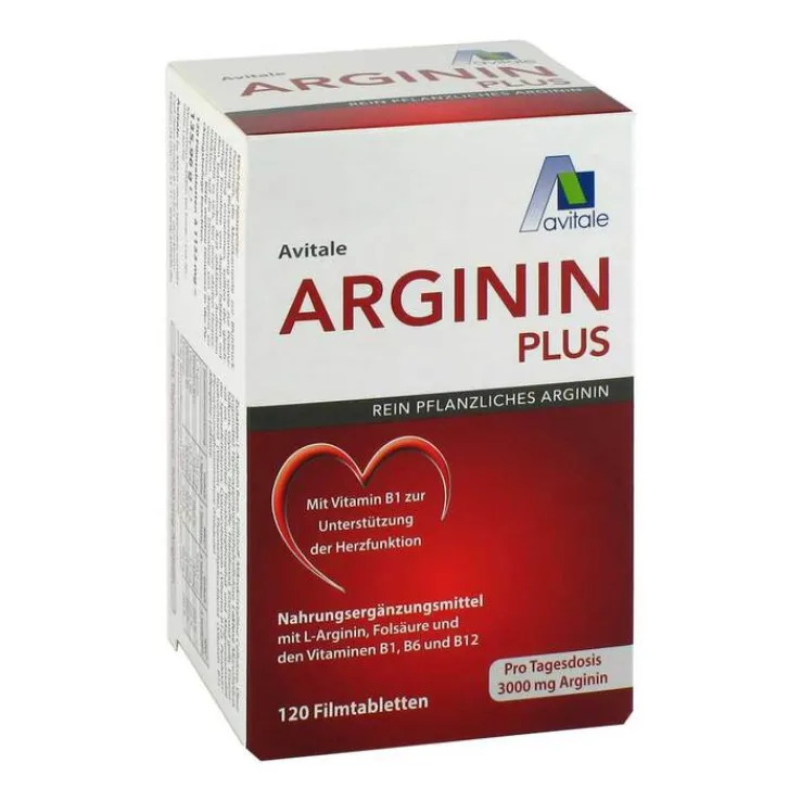 Arginin plus Vitamin B1 + B6 + B12 + Folsäure Filmtabletten , 120 St