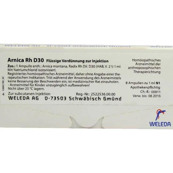 Arnica RH D 30 Ampullen, 8X1 ml