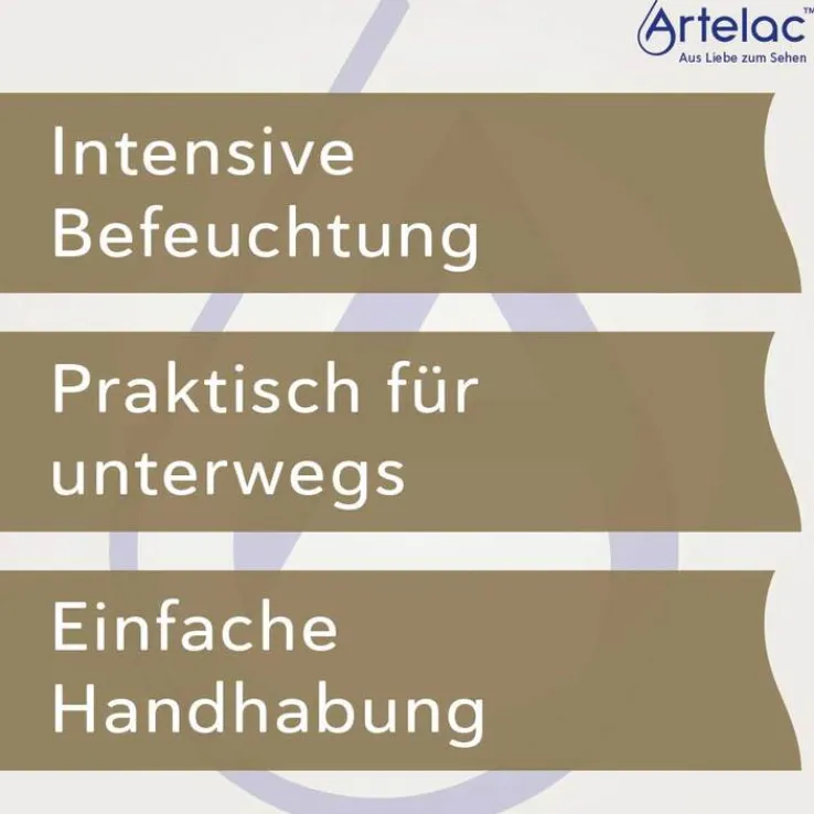 Artelac Complete EDO Augentropfen bei trockenen Augen, 10X0.5 ml