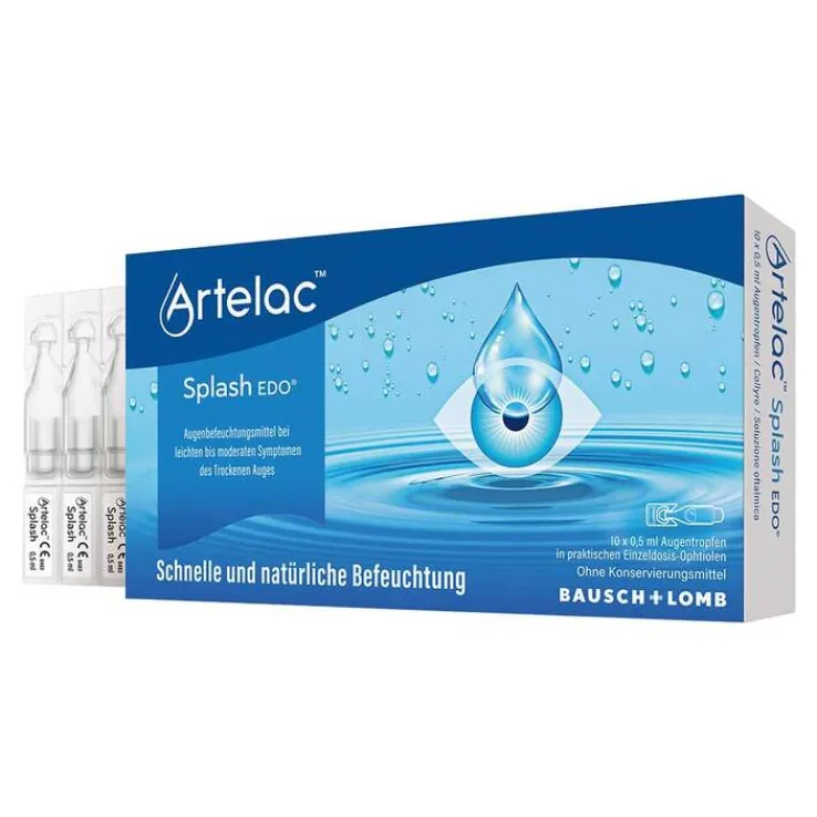 Artelac® Splash EDO® Augentropfen für trockene brennende Augen, 10X0.5 ml