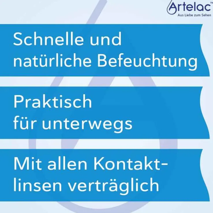 Artelac® Splash EDO® Augentropfen für trockene brennende Augen, 10X0.5 ml