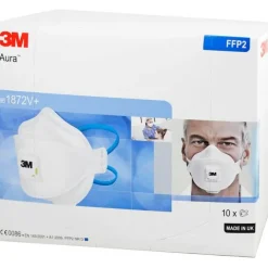 Atemschutzmaske 3M 1872V + mit Ventil Aura FFP2, 10 St