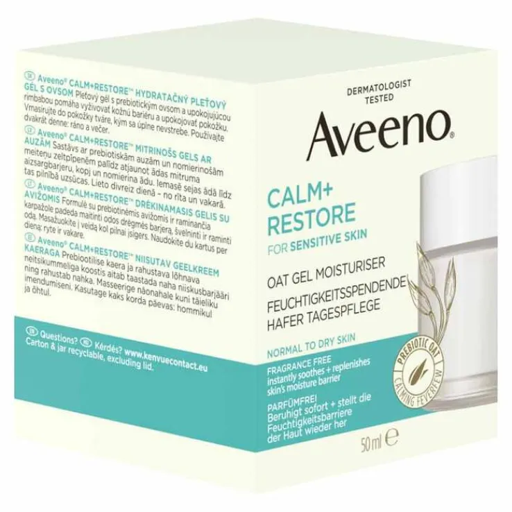 Aveeno Calm + Restore Hafer Tagespflege Creme, 50 ml