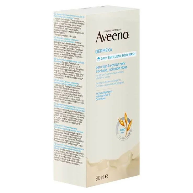 Aveeno Dermexa Emollientien Duschcreme, 300 ml