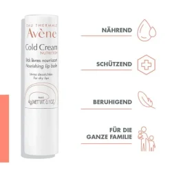 Avene Cold Cream Nutrition Lippenpflegestift, 4 g