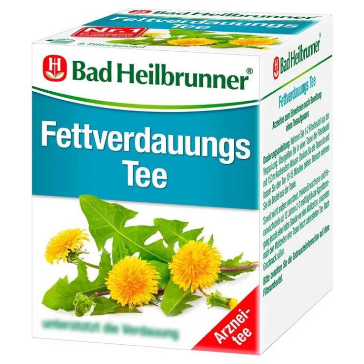 Bad Heilbrunner Tee Fettverdauung Filterbeutel, 8X1.8 g