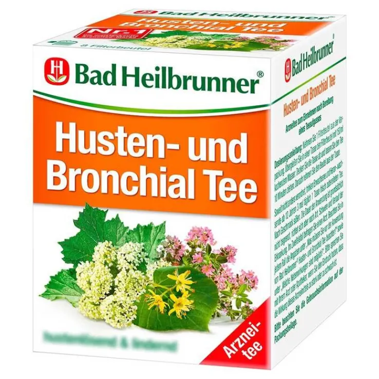 Bad Heilbrunner Tee Husten und Bronchial N Beutel, 8X2.0 g