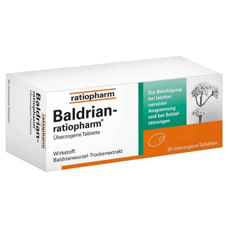 Baldrian ratiopharm überzogene Tabletten, 60 St