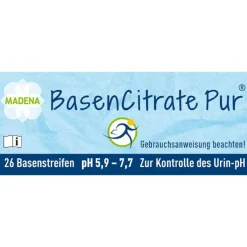 Basen Citrate Pur Teststreifen pH 5,9 - 7,7 n.Apot.R.Keil, 26 St