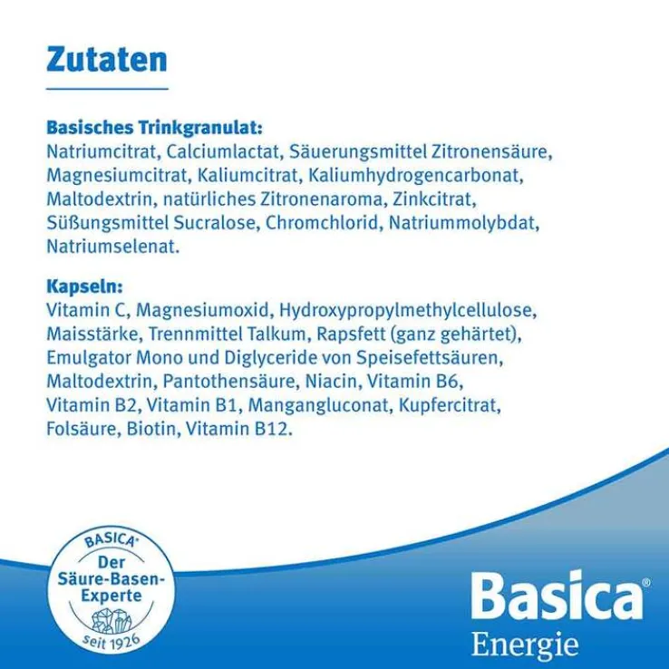 Basica Energie Trinkgranulat + Kapseln, 30 St