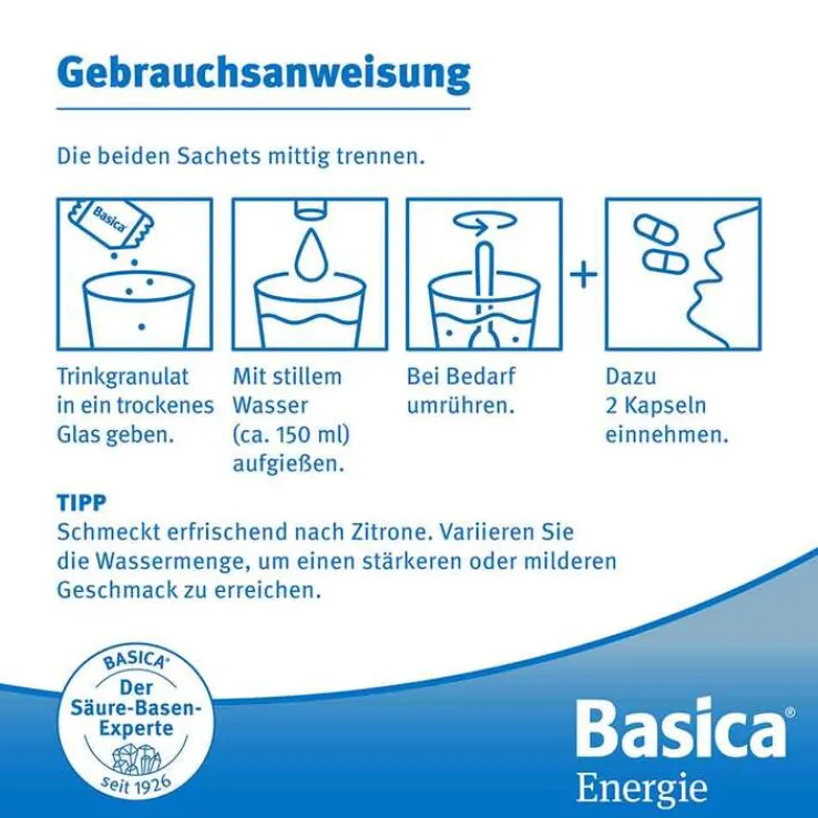 Basica Energie Trinkgranulat + Kapseln, 30 St