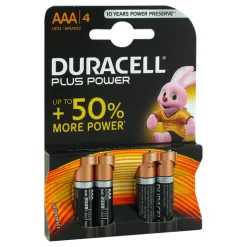Batterien Micro LR 03 AAA MN2400 Duracell Plus, 4 St