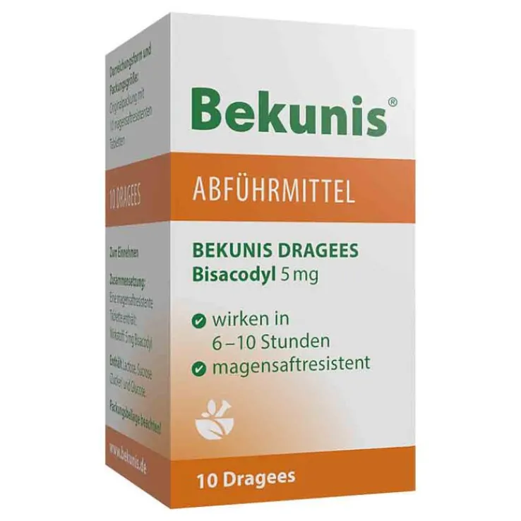 Bekunis Dragees Bisacodyl 5 mg, 10 St