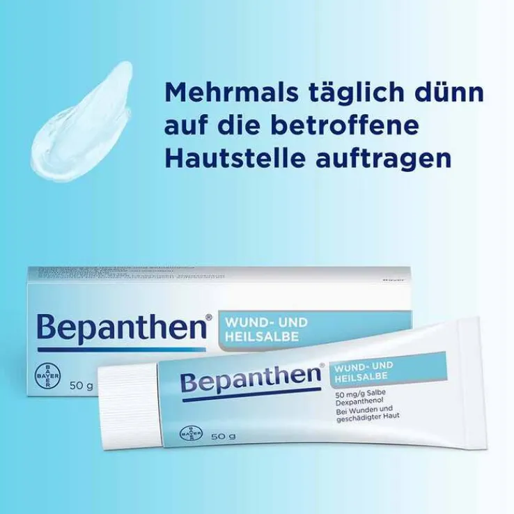 Bepanthen Wund- und Heilsalbe bei oberflächlichen Hautverletzungen, 50 g