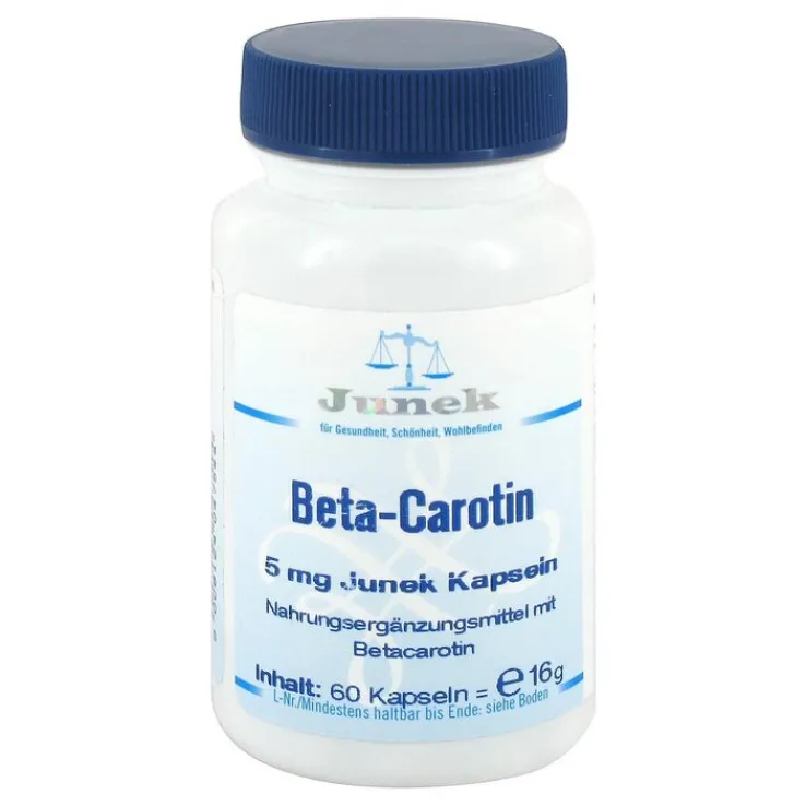 Beta Carotin 5 mg Junek Kapseln, 60 St
