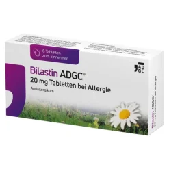 Bilastin ADGC 20 mg Tabletten bei Allergie, 6 St