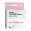 Bio Kosmetikstäbchen Bambus Baumwolle pink Nordics, 100 St