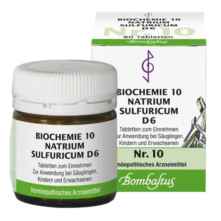 Biochemie 10 Natrium sulfuricum D 6 Tabletten, 80 St