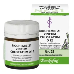 Biochemie 21 Zincum chloratum D 12 Tabletten, 80 St