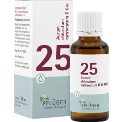 Biochemie Pflüger 25 Aurum chloratum Natrium D 6 Tropfen, 30 ml