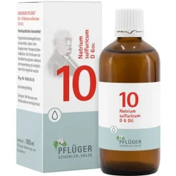 Biochemie Pflüger 10 Natrium sulfuricum D 6 Tropfen, 100 ml