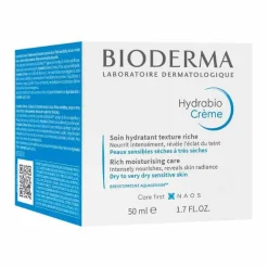Bioderma Hydrabio Creme Pot für feuchtigkeitsarme, trockene bis sehr trockene, empfindliche Haut, 50 ml