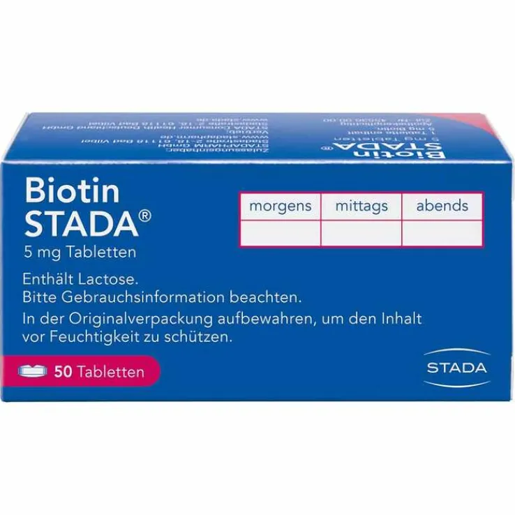 Biotin STADA 5 mg Tabletten, 50 St