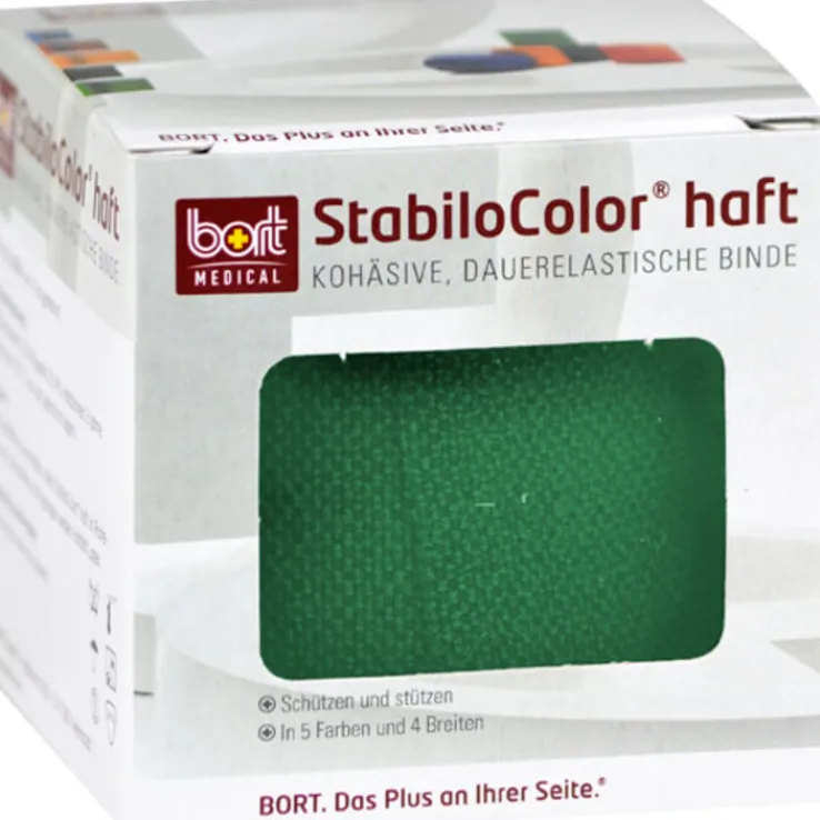Bort Stabilocolor haft Binde 8cm grün, 1 St