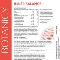 Botanicy Inner Balance mit Ashwagandha Ksm-66 Kapseln, 60 St