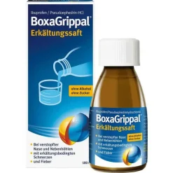 BoxaGrippal Erkältungssaft 200 mg/10 ml + 30 mg/10 ml, 180 ml