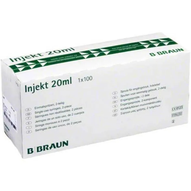Braun Injekt Spritzen mit exz, 100X20 ml
