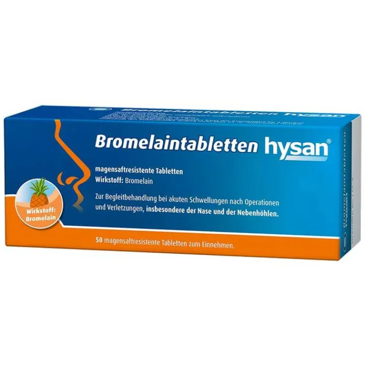 Bromelaintabletten hysan® magensaftresistent Tabletten, 50 St