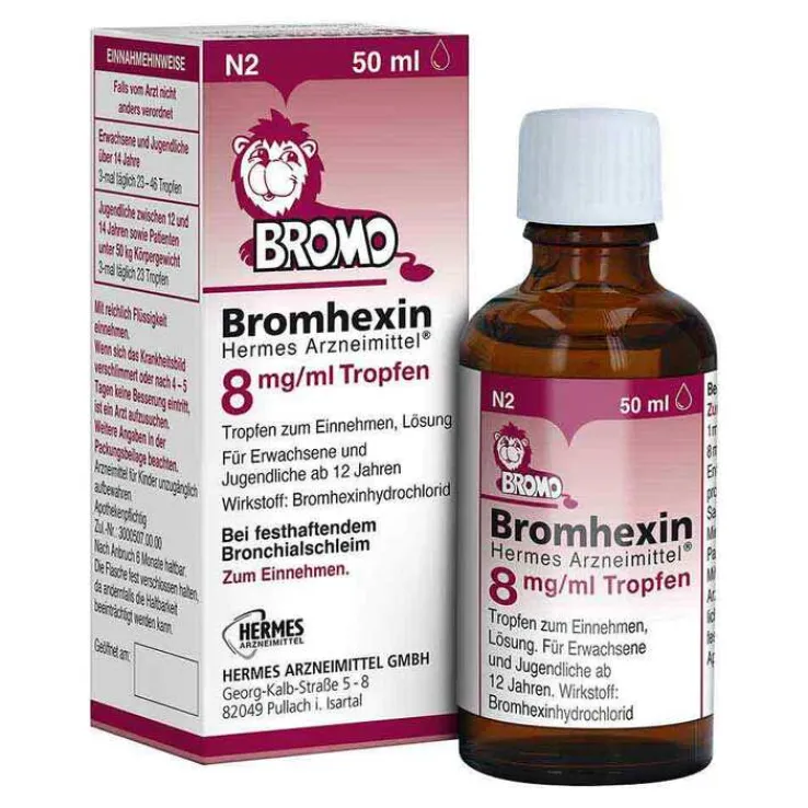 Bromhexin HERMES Arzneimittel® 8 mg/ml Tropfen, 50 ml