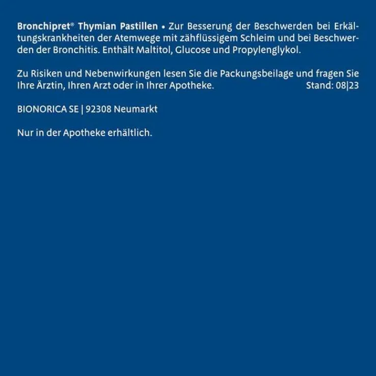 Bronchipret Thymian Pastille, 30 St