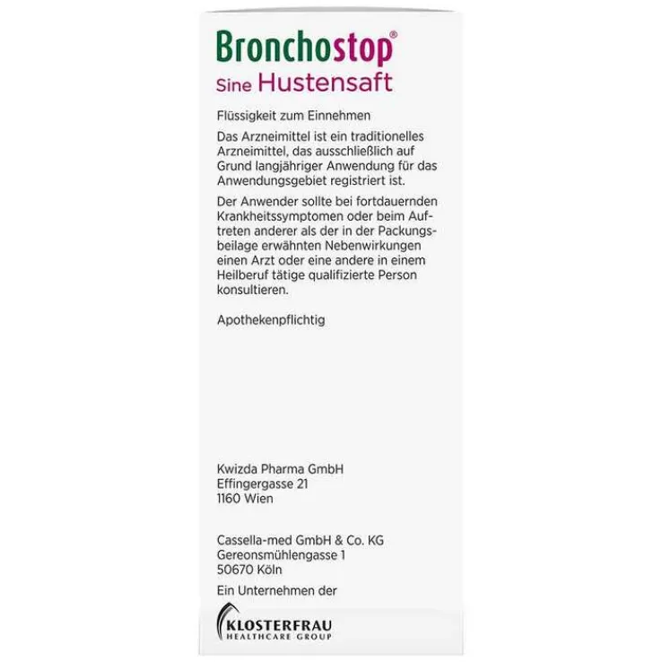 Bronchostop® Sine Hustensaft, 200 ml