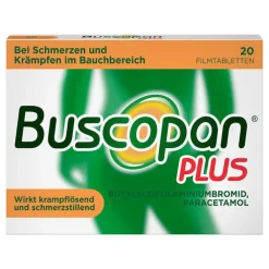 Buscopan plus 10 mg / 500 mg Filmtabletten, 20 St