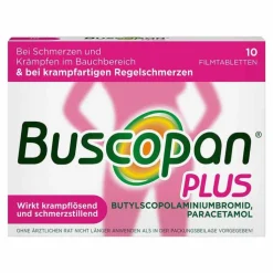 Buscopan Plus 10 mg / 500 mg Filmtabletten, 10 St