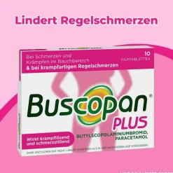 Buscopan Plus 10 mg / 500 mg Filmtabletten, 10 St